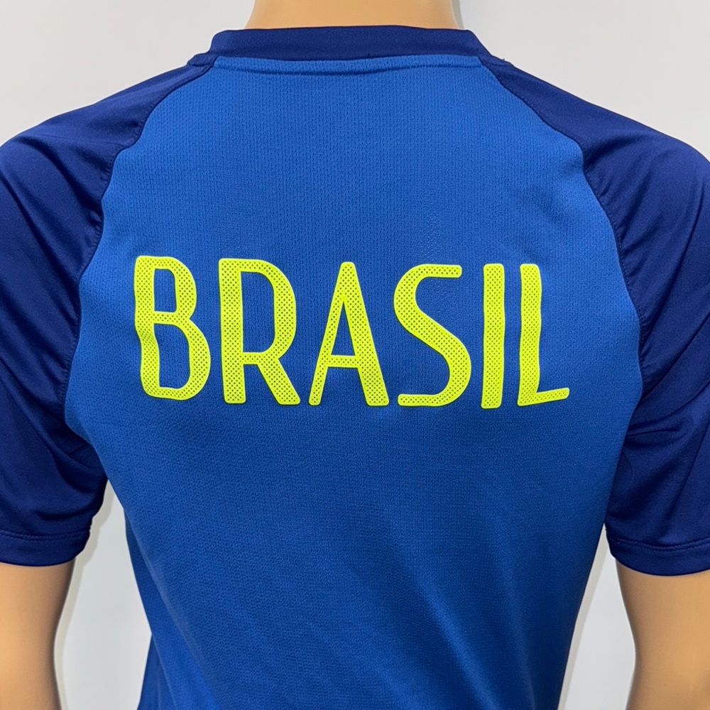 Nike Blue Brazil Training Soccer Jersey - Picture 8 of 14